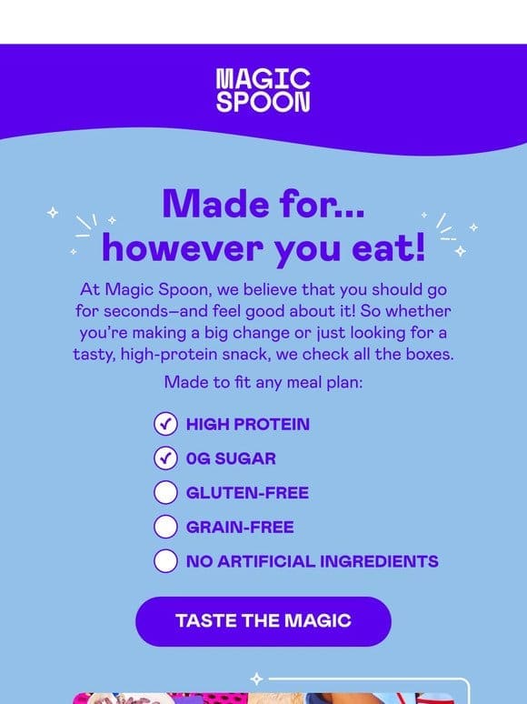 Fuel up with Magic Spoon!