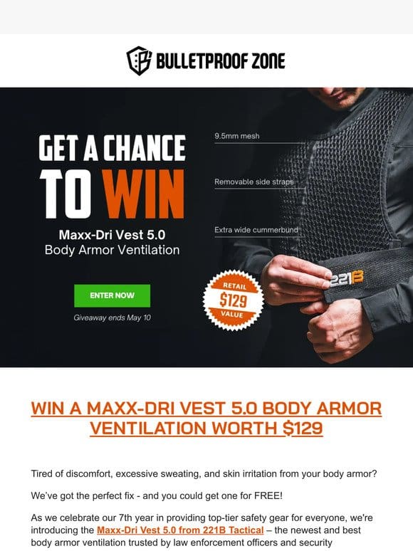 [GIVEAWAY] Win the BEST and NEWEST Maxx-Dri Vest 5.0 for FREE!