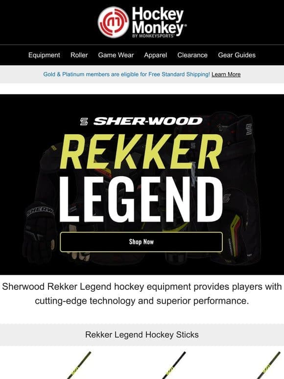 Gear Up for Victory: Sherwood Rekker Hockey Equipment Awaits!