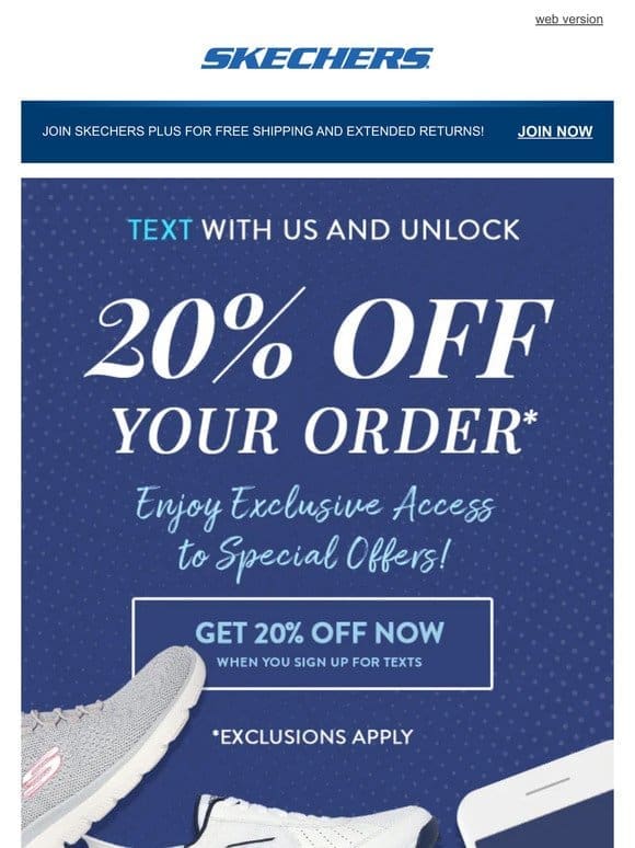 Get 20% off your next order