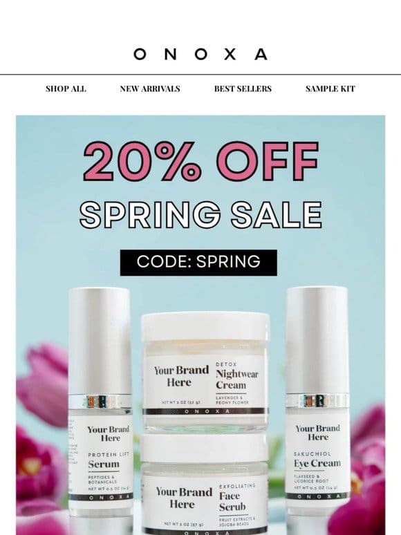 Get Easter-Ready with 20% Off Springtime Skincare Favorites!