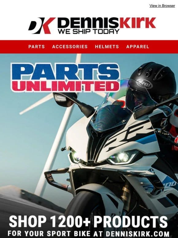 Get Everything you need from Parts Unlimited!