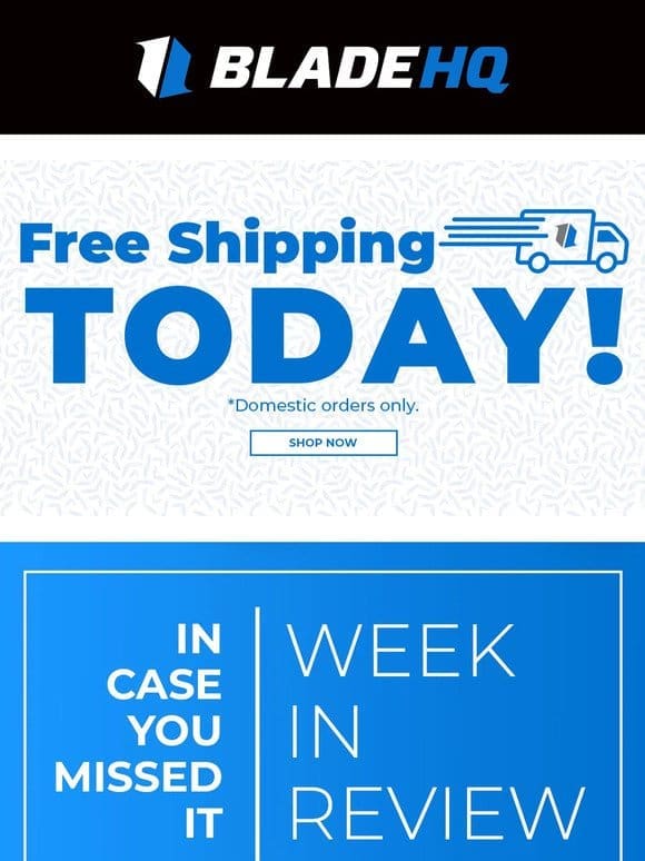 Get FREE domestic shipping when you order today only!