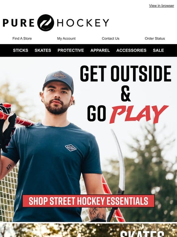 Get Outside & Play! Shop Top Street Hockey Picks From Pure Hockey