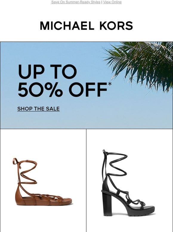 Get Ready For Sandal Season With Up To 50% Off