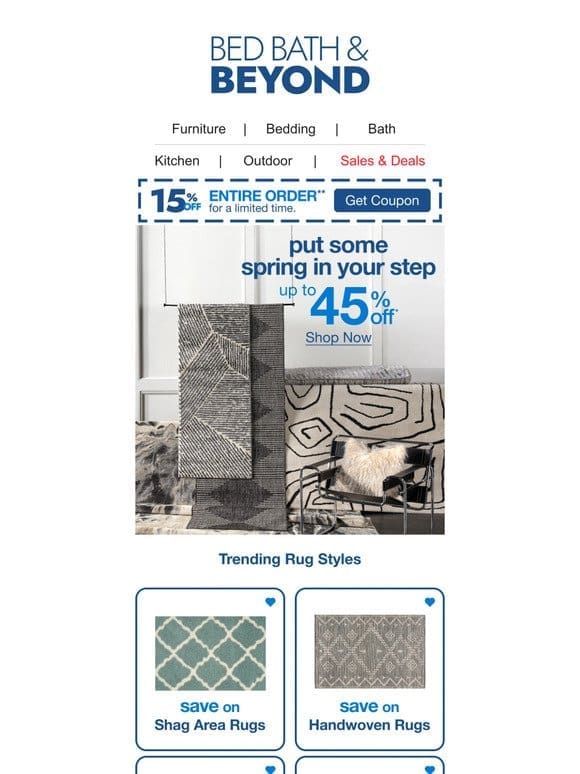 Get Up to 45% Off Your Rug Refresh