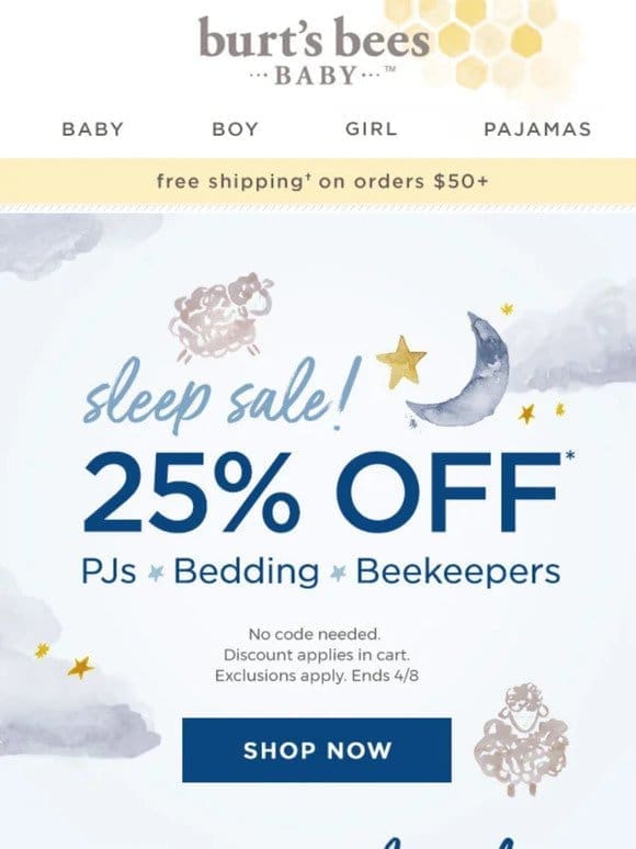 Get great sleep with 25% off!
