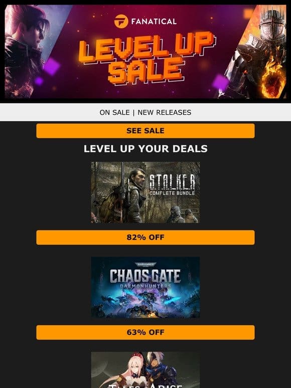 Get up to 82% off your favourite games