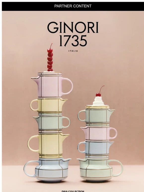Ginori 1735 unveils new Diva collection at Milan Design Week