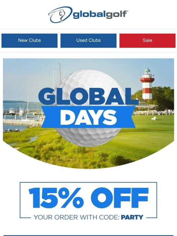 Global Days are Back – 15% Off Your Order