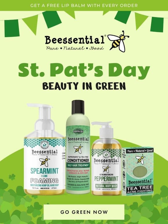 Go Green This St. Pat’s Day with Beessential