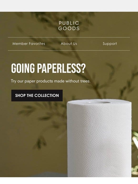 Go green with these paper products