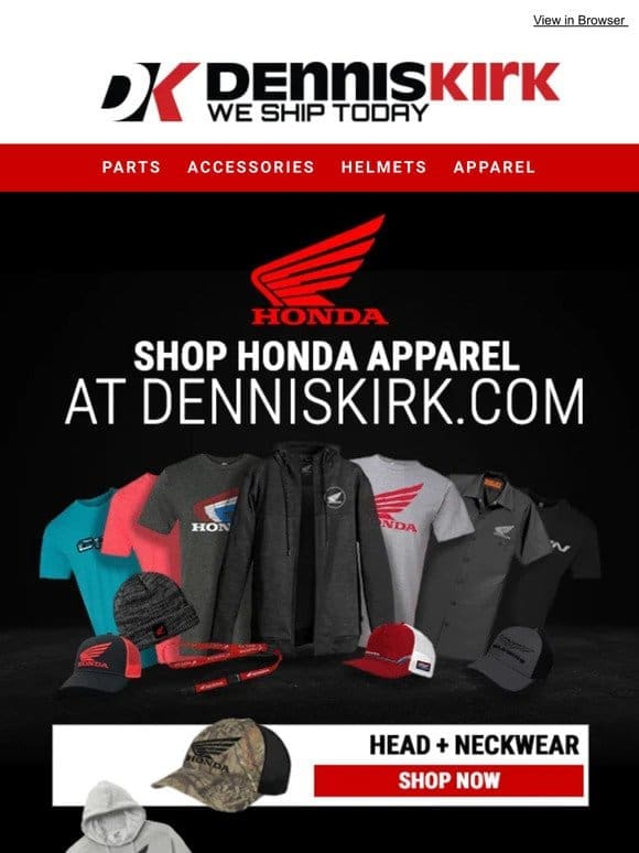 Goldwing Riders – look the part with Honda Apparel!