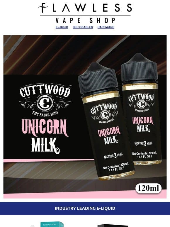 Grab today the Unicorn Milk by Cuttwood
