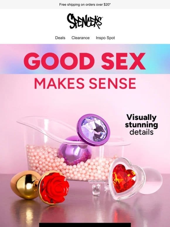 Great sex stimulates the senses