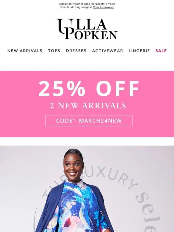 Guess what NEW is 25% off?