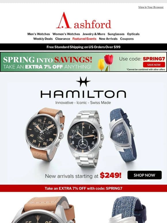 HAMILTON: New Arrivals You Can’t Miss from $249!