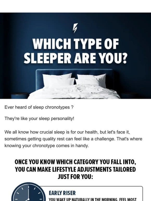 Hack your sleep cycle by finding your sleep chronotype!