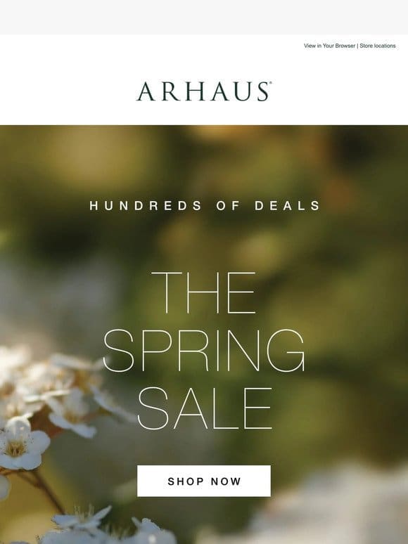 Happening Now: The Spring Sale