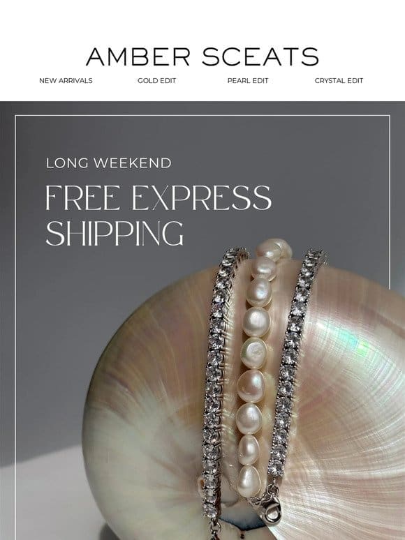 Happy Long Weekend 〜 FREE Express Shipping
