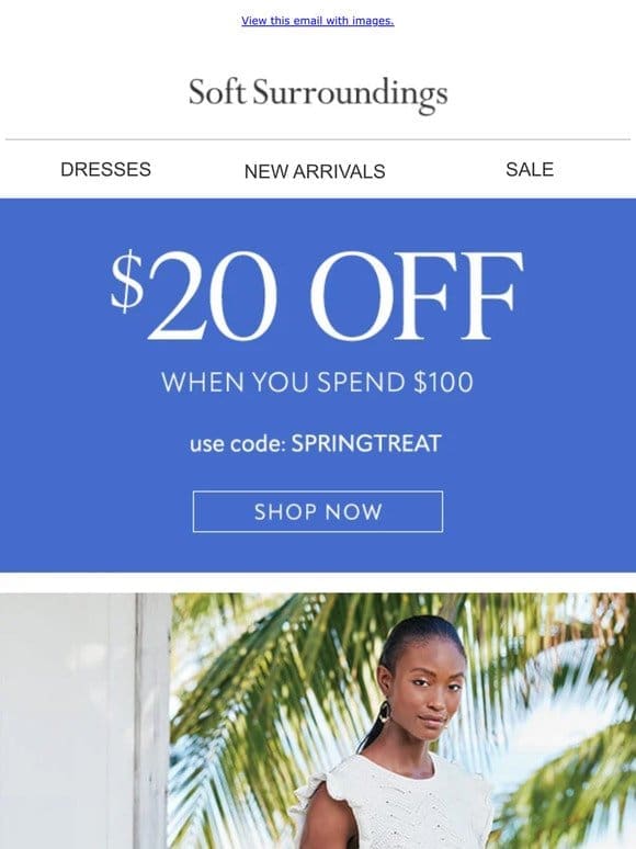 Here’s $20 OFF Your Spring Closet!