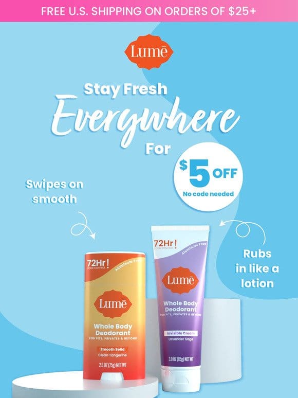 Here’s $5 off to smell your very best