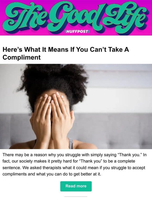Here’s what it means if you can’t take a compliment