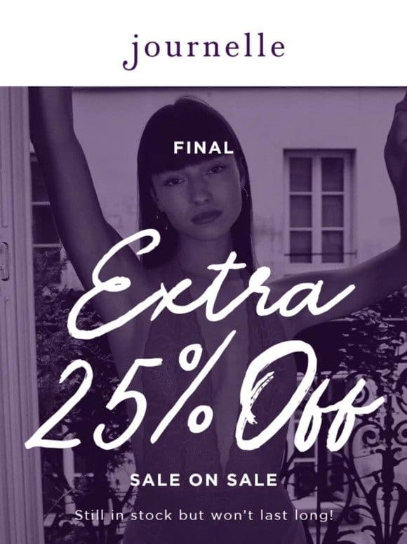 Hey VIP! Extra 25% Off Sale Extended