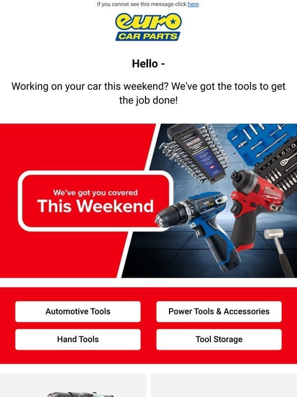 Hey — Get Handy This Weekend With Great Value Tools!
