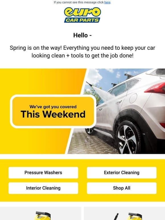 Hey — Get Your Car Looking Spick And Span For Spring!
