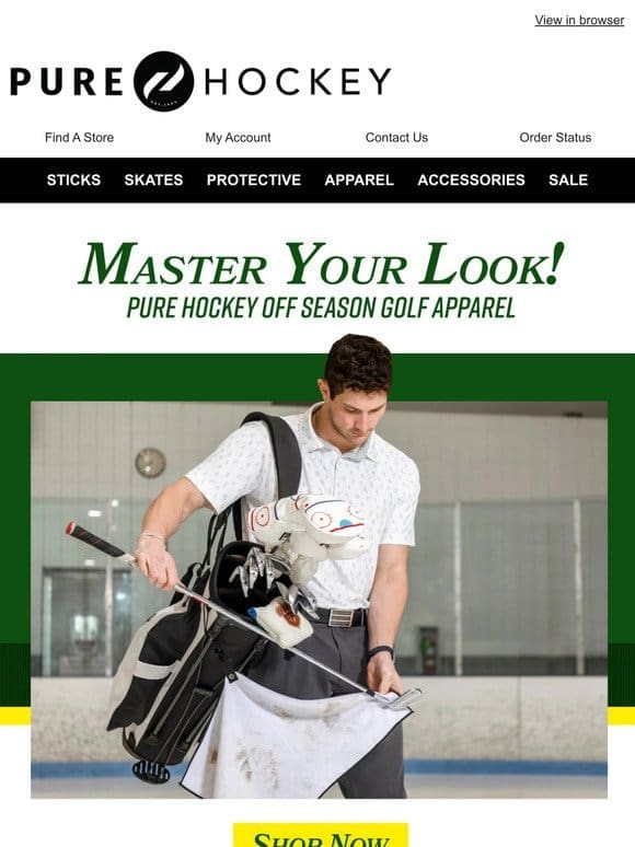 Hey， Master Your Look ⛳ With Pure Hockey Off Season Apparel!