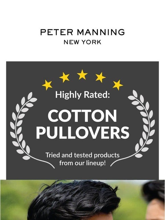 Highly Rated: Cotton Pullovers (4.9/5.0)