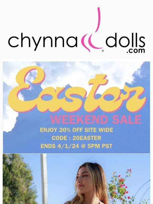Hop on over and treat yourself to our Easter Weekend Sale