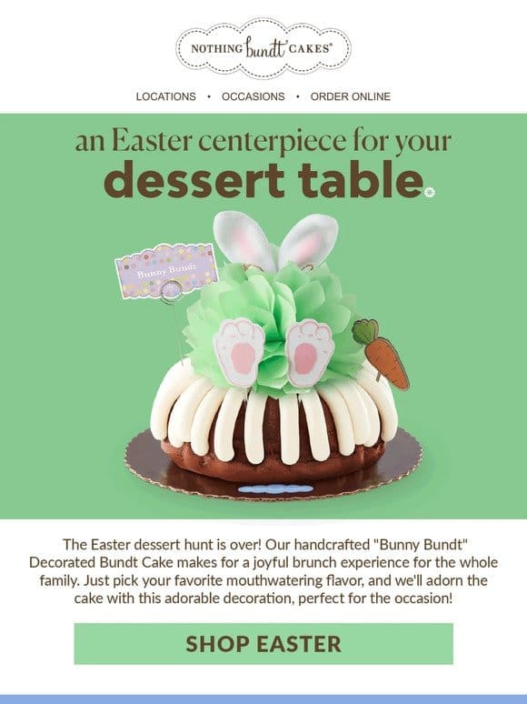 Hop to It: Order Your Easter Cake Today