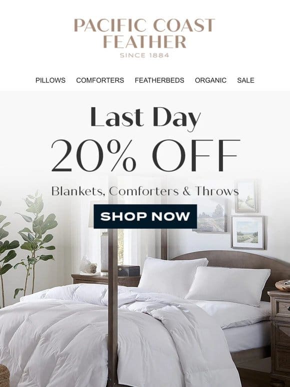 Hours Left to Elevate Your Spring Bedding With 20% OFF
