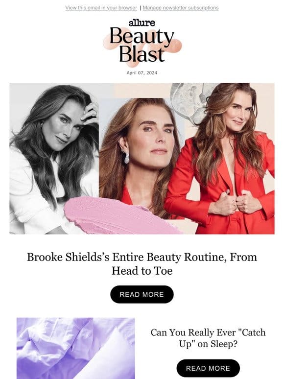 How 58-Year-Old Brooke Shields Treats Her Adult Acne