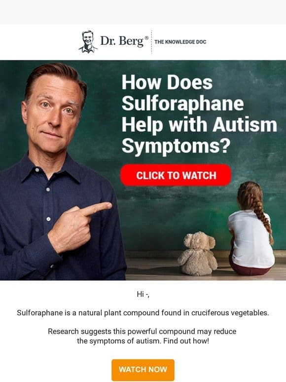 How Does Sulforaphane Help with Autism Symptoms?