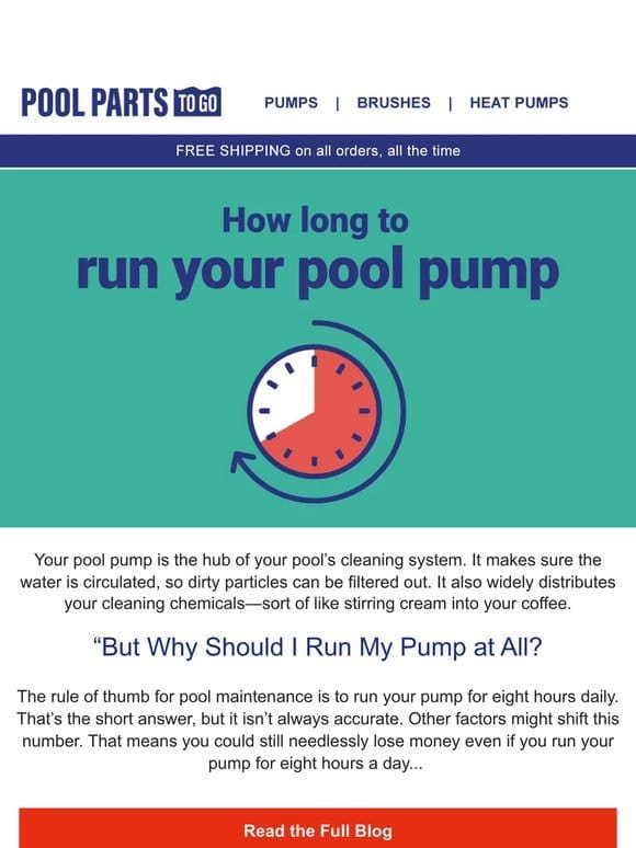 How Long Should I Run My Pool Pump For? ⏰
