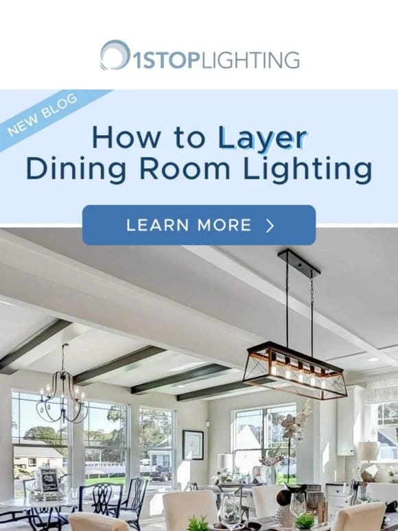 How to Layer Dining Room Lighting