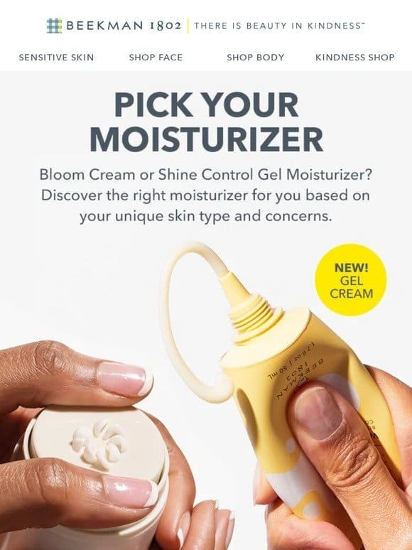 How to Pick the Right Moisturizer  ‍