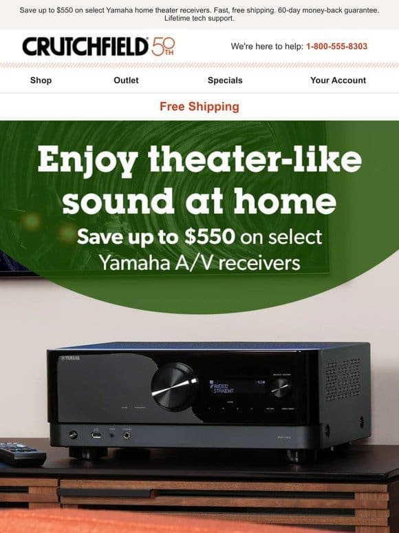 Huge Yamaha savings – level up your home theater!