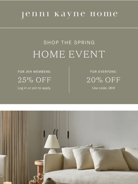 Hurry: 25% Off All Home Happening NOW