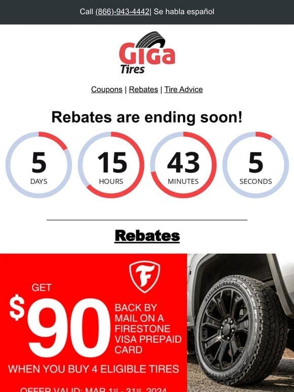 Hurry! Don’t miss out on Rebates， ending soon!  ‍♂️