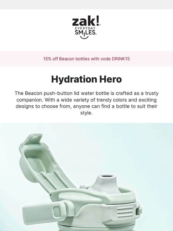 Hydration Hero   15% OFF Beacon bottles