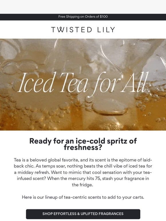 ICED TEA FOR ALL