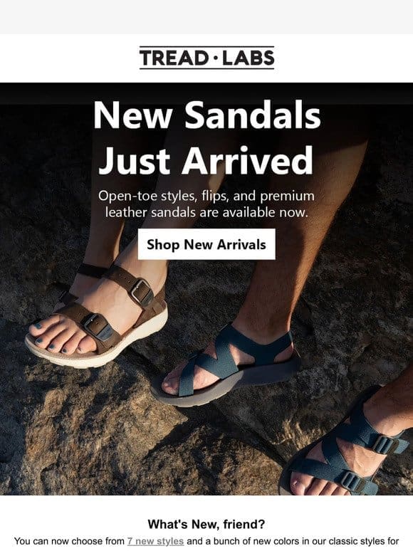 ICYMI: New Sandals Have Arrived