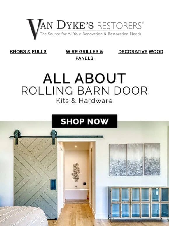 Idea Alert: Rolling Barn Door Projects