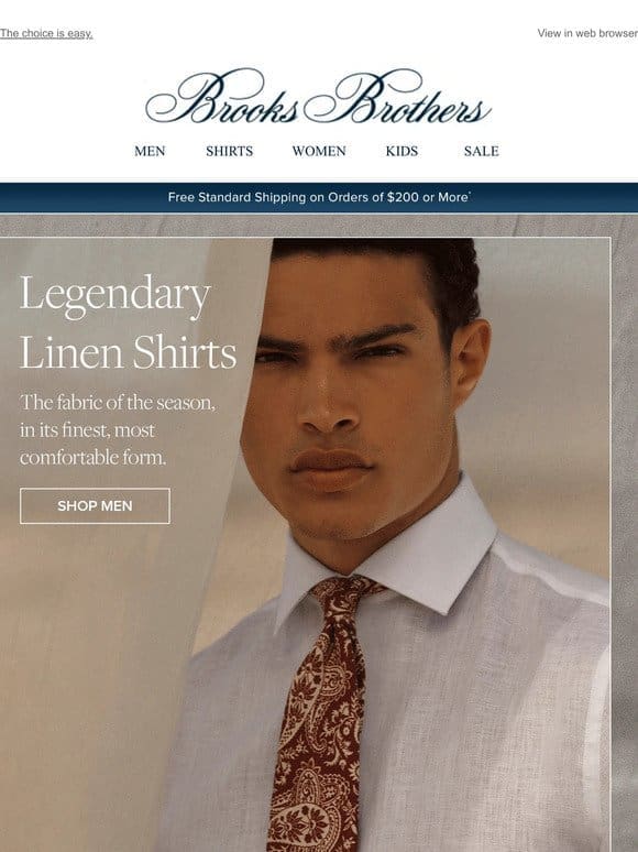 Impeccable linen shirts