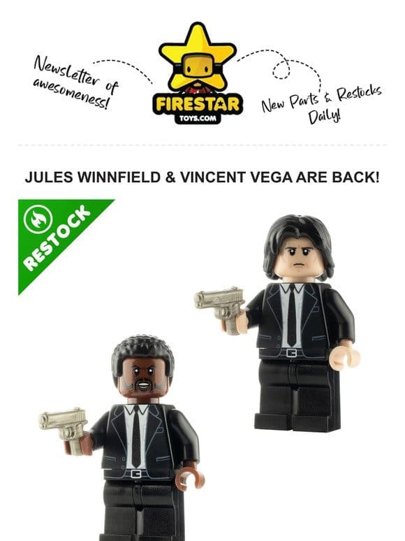 Indulge in nostalgia with the return of ‘Jules Winnfield & Vincent Vega’ minifigures!