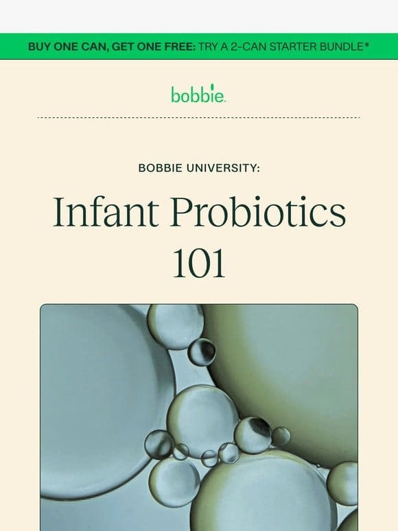 Infant Probiotics 101